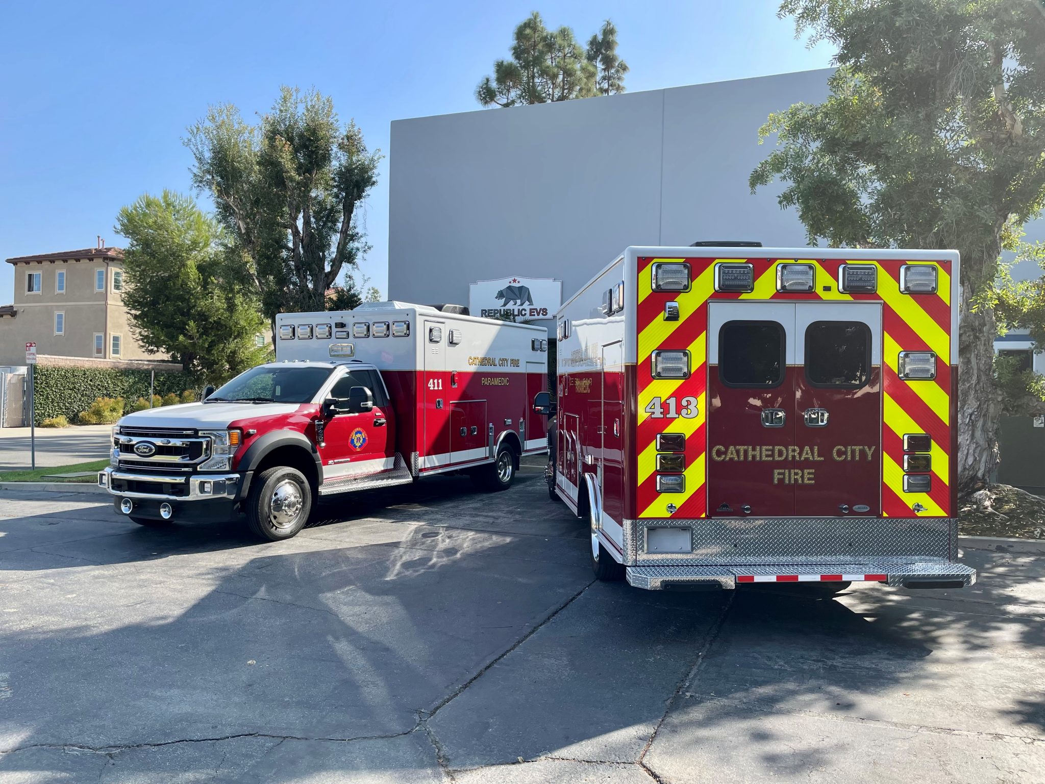 Medix Specialty Vehicles Type I MSV 170″ on 2021 Ford F-450 4 x 2 Diesel Powered Chassis, Two Door Standard Cab To Cathedral City