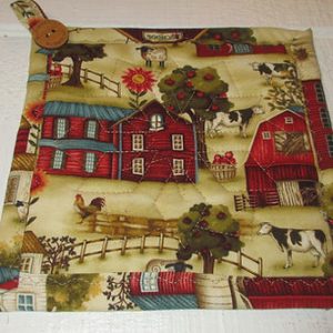 handmade rustic farmhouse potholders
