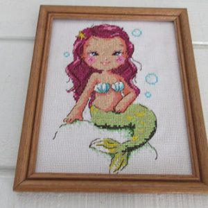 cross stitch mermaid