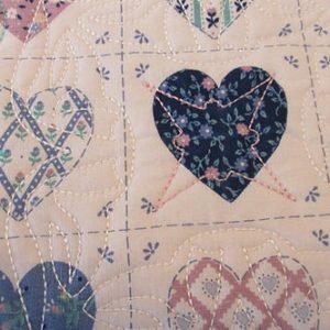 home made baby quilt or Table clothilt