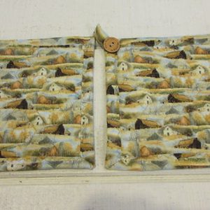 Old rustic farmhouse potholders