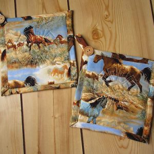 Wild horse potholders