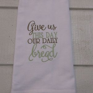 Embroidered Flour Sack Towel