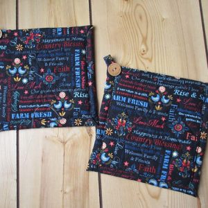 folk art handmade potholders