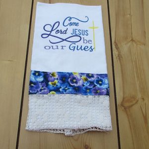 Come Lord Jesus  tea towel