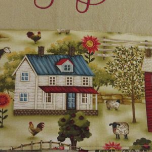 Embroidered farm sweet farm tea towels